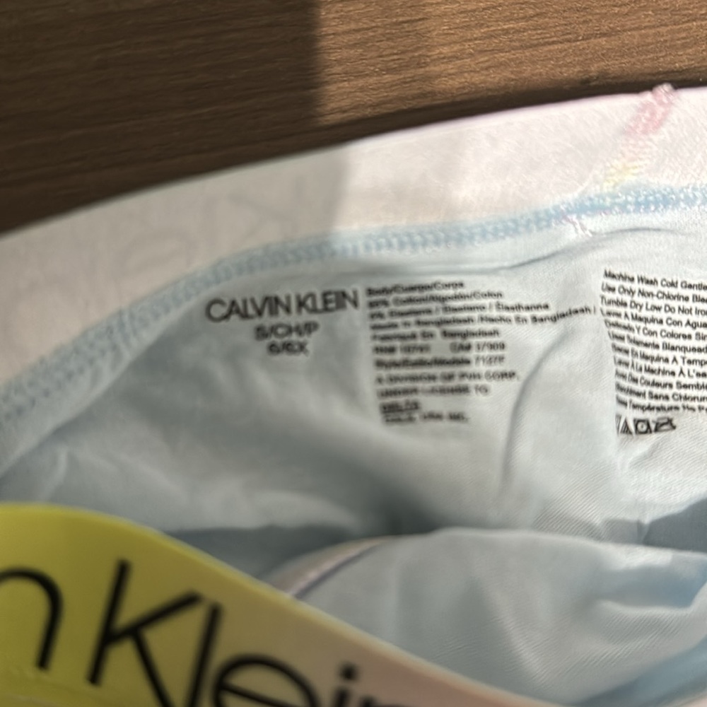 NWOT girls size small 6/6x Calvin Klein underwear - Picture 6 of 8